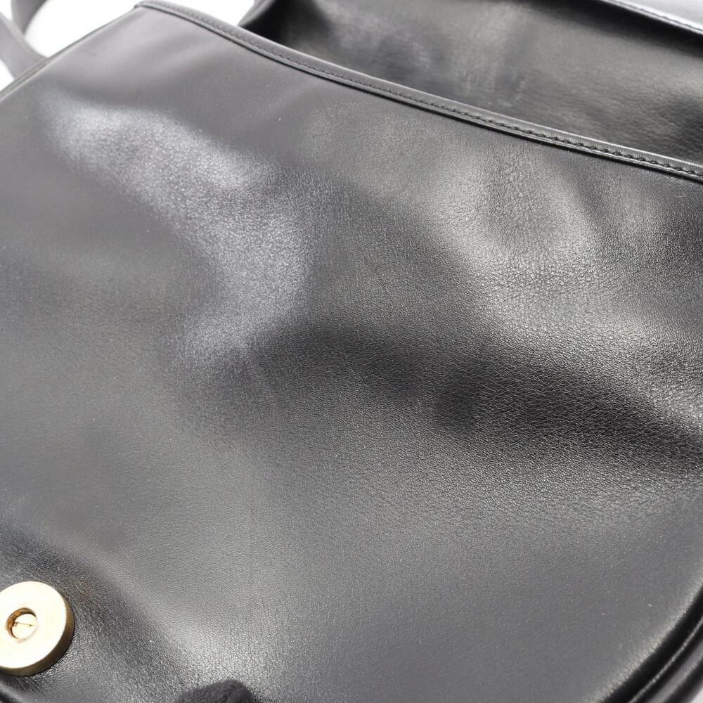 CHRISTIAN DIOR Black Leather Shoulder Bag - Picture 7 of 13